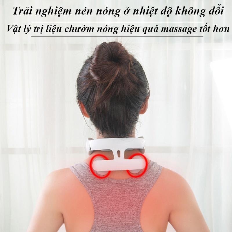 Máy Massage Cổ Vai Gáy Cột Sống 4 Đầu Công Nghệ Nhật Bản