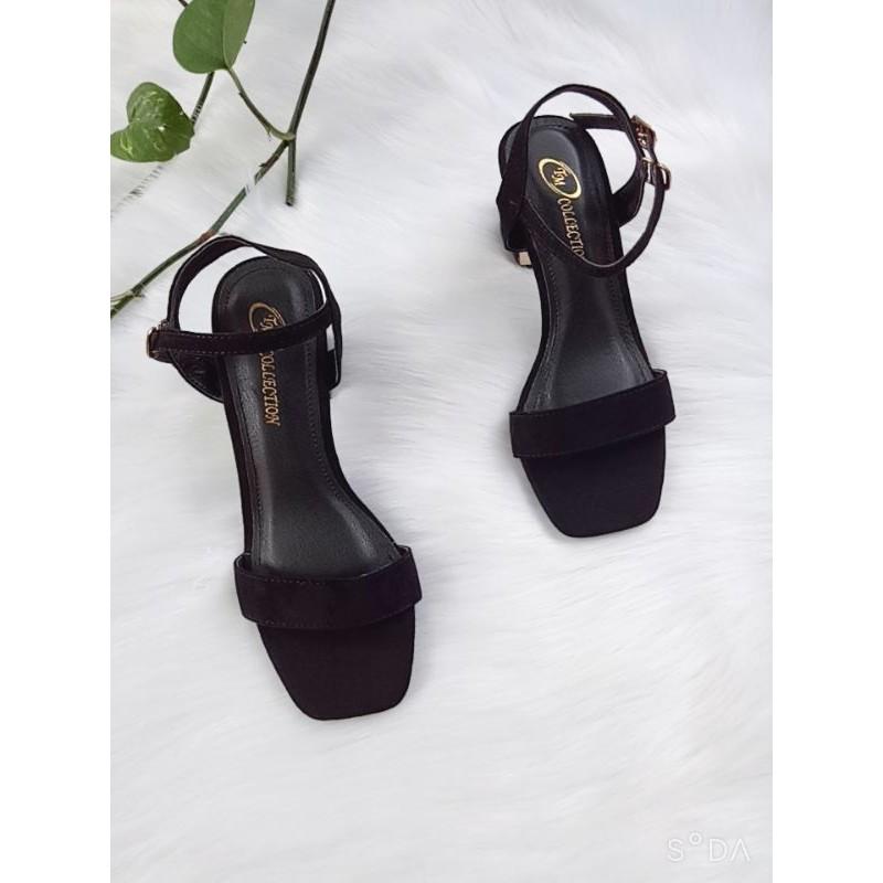 Sandal gót vuông 5p