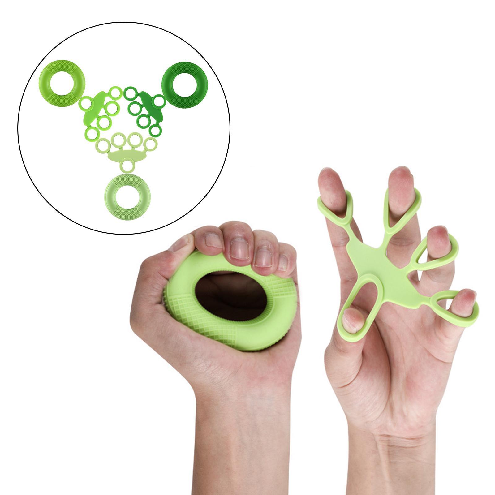 Silicone Hand Gripper Exerciser Finger Grip Finger Strengthener for Fitness Guitar