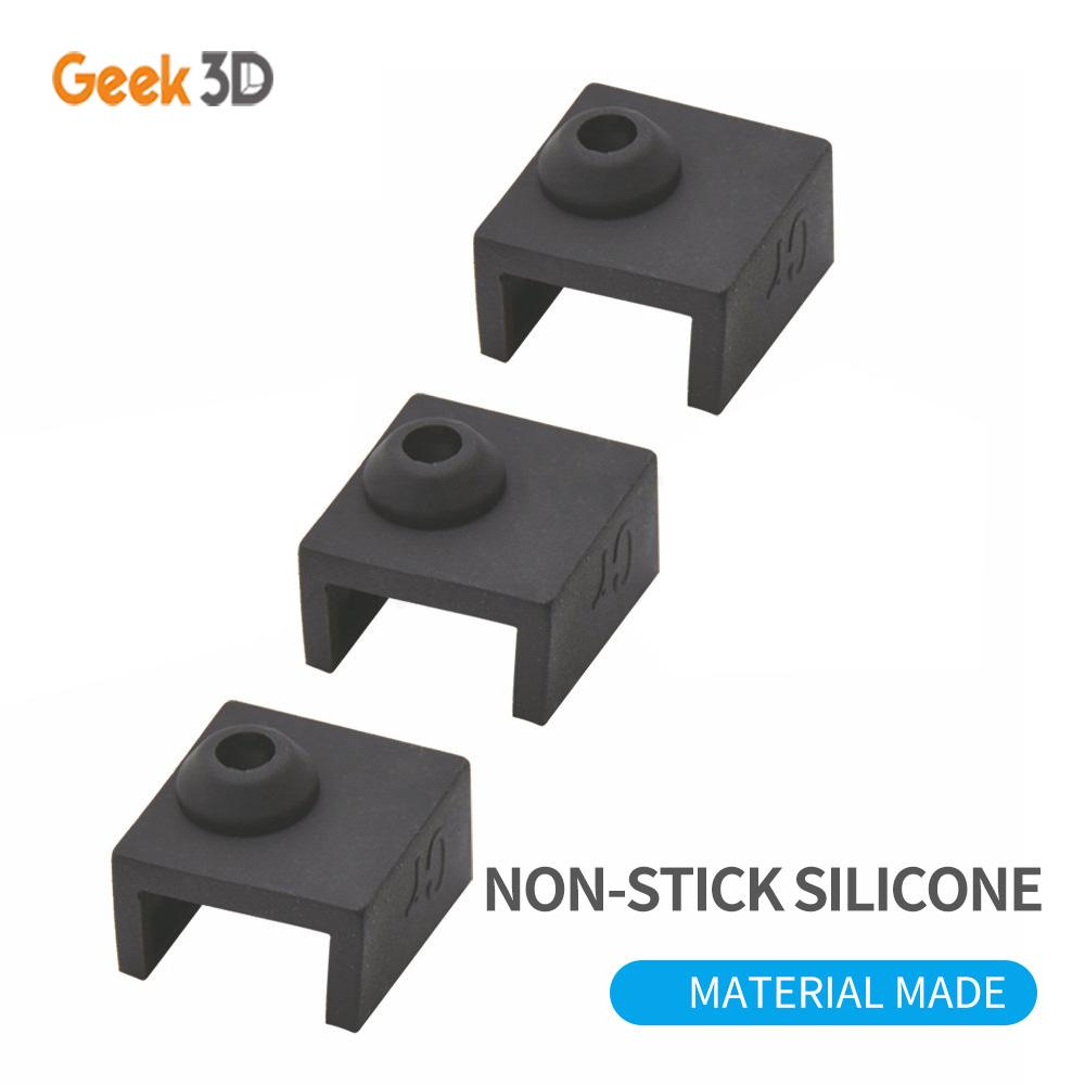 3/5PC MK8 Silicone Sock Nâng Cấp Cho Vỏ Nhôm Khối MK7/MK8 Silicone Tay Sử Dụng 3D Máy In Ender 3 CR10 Hotend Máy