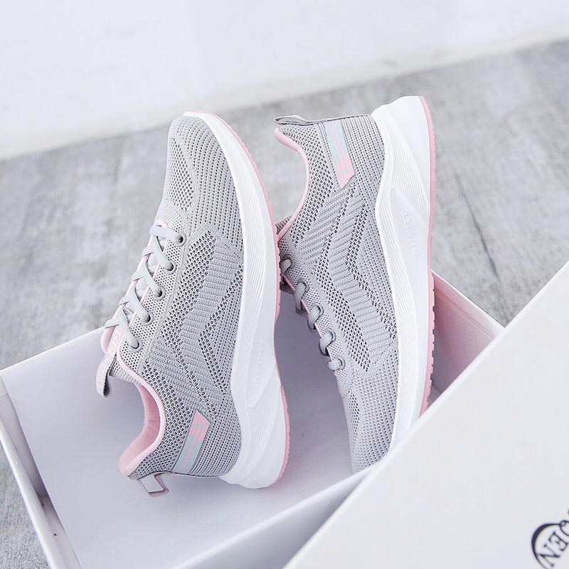 Giày thể thao nữ , giày sneaker nữ phong cách ST-0135F siêu bền