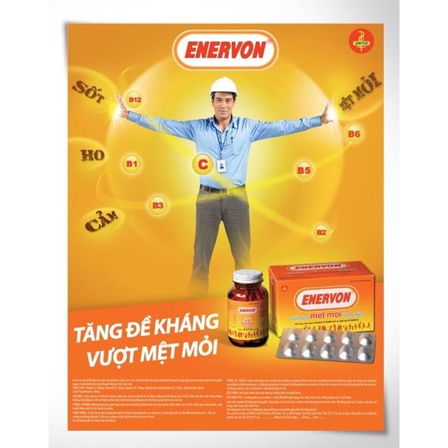 (DATE 2026)ENERVON C - TĂNG ĐỀ KHÁNG - VITAMIN C VÀ VITAMIN B-COMPLEX HỘP 100 VIÊN