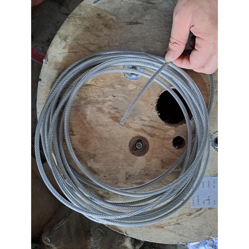 Cáp inox 304 bọc nhựa lên 5mm  dài từ 1 - 1000 mét