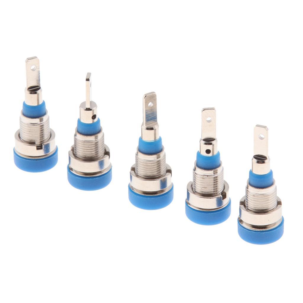 25Pieces 2mm Binding Post Banana  Socket Panel Mount