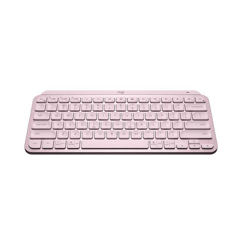 Bàn phím Logitech không dây MX Keys Mini hồng (USB-C/Bluetooth) Hàng chính hãng