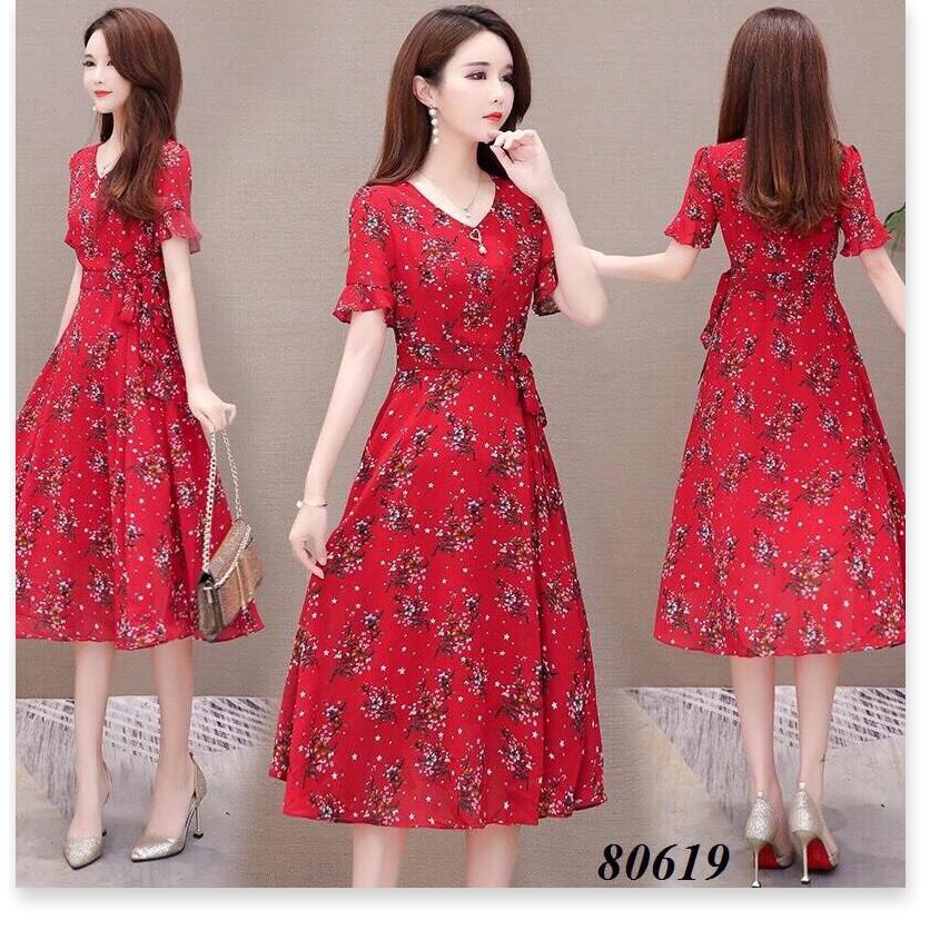 Đầm voan chiffon hoa nhí cực đẹp