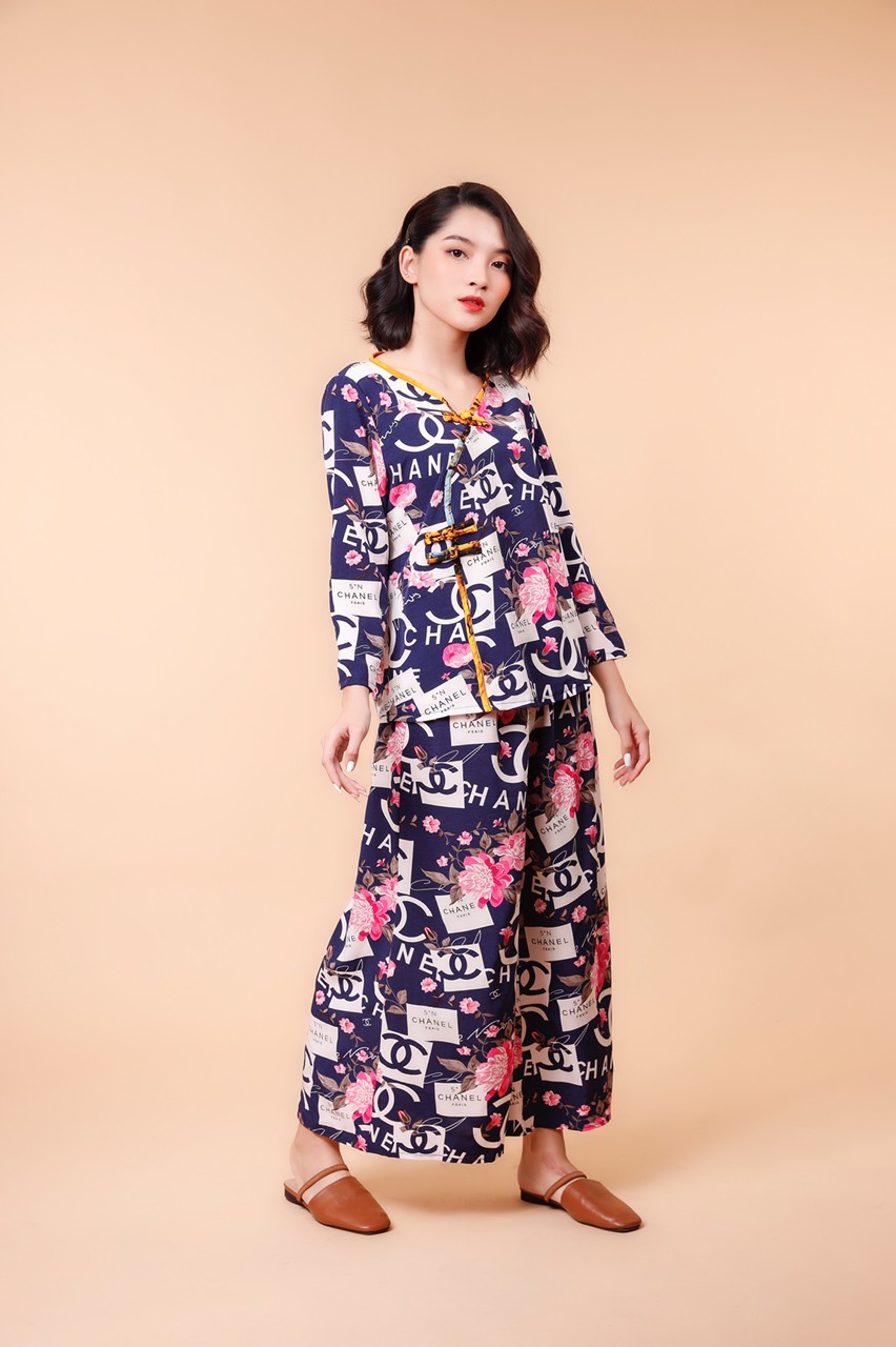 Đồ bộ mặc nhà , độ bộ mặc đi chơi du lịch bao đẹp chất lụa in 100D cao cấp mẫu mới nhất