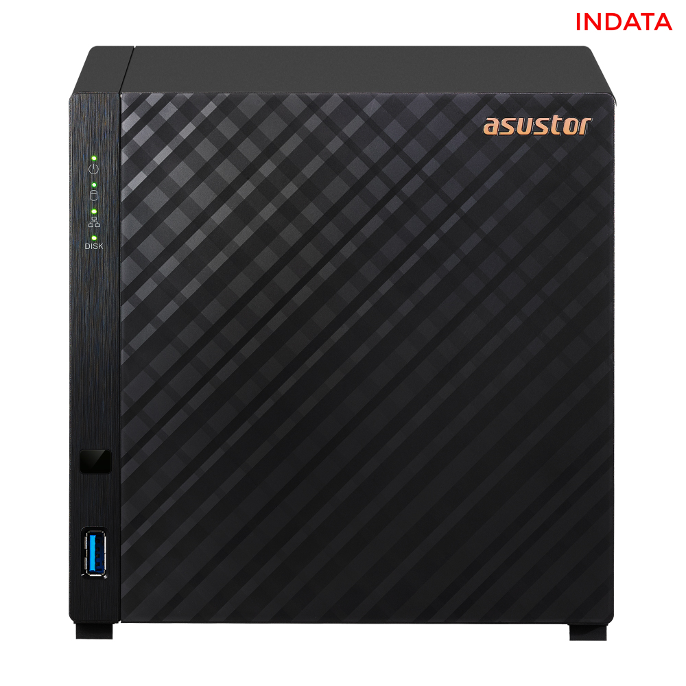 Bộ lưu trữ mạng NAS Asustor Drivestor4 AS1104T CPU ARM Quad-core, 1GB Ram, 2.5Gbps, 4 khay ổ cứng - Hàng chính hãng