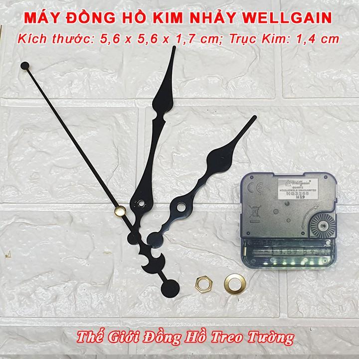 Máy Đồng Hồ WELLGAIN KIM NHẢY Cao Cấp – Bộ KIM ĐẠI - Tặng Pin AA Vỏ Nhôm - Bảo Hành 1 Năm