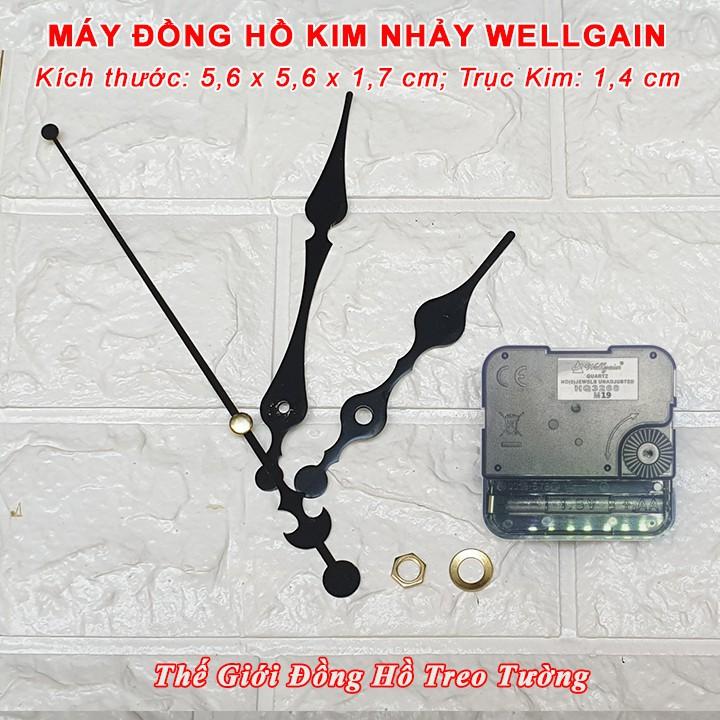 Máy Đồng Hồ WELLGAIN KIM NHẢY Cao Cấp – Bộ KIM ĐẠI (19.5 x 14.5 x 11.5) - Tặng Pin AA Vỏ Nhôm - Bảo Hành 1 Năm