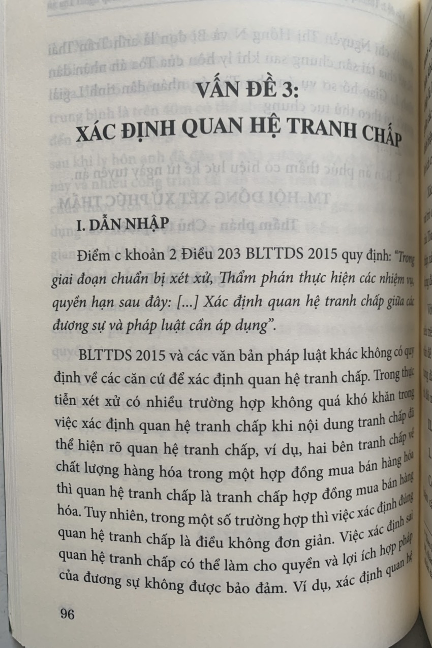 Lý giải một số vấn của Bộ luật Tố tụng dân sự năm 2015 từ thực tiễn xét xử (tái bản lần thứ nhất, có sửa đổi, bổ sung)