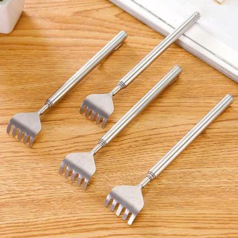Combo 5 Cây gãi lưng inox bàn tay inox gãi lưng gấp gọn có thể điều chỉnh độ dài đến 50cm Massage Máy Massage