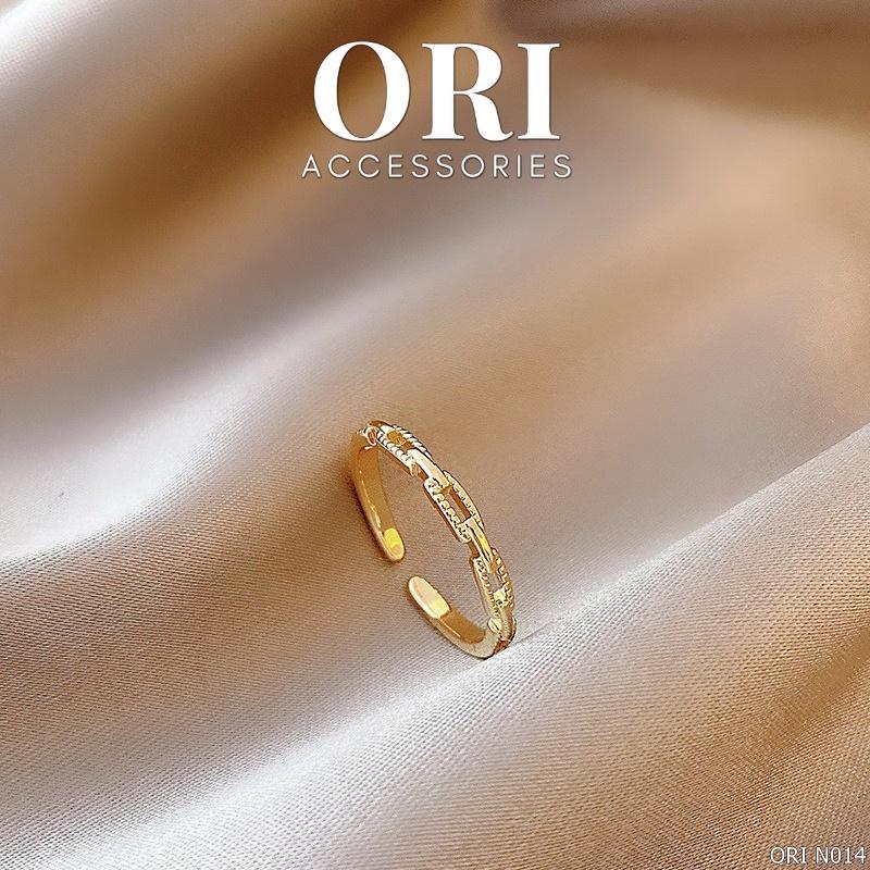 Nhẫn nữ Freesize mắt xích Dante tinh tế thời trang ORI ACCESSORIES N014