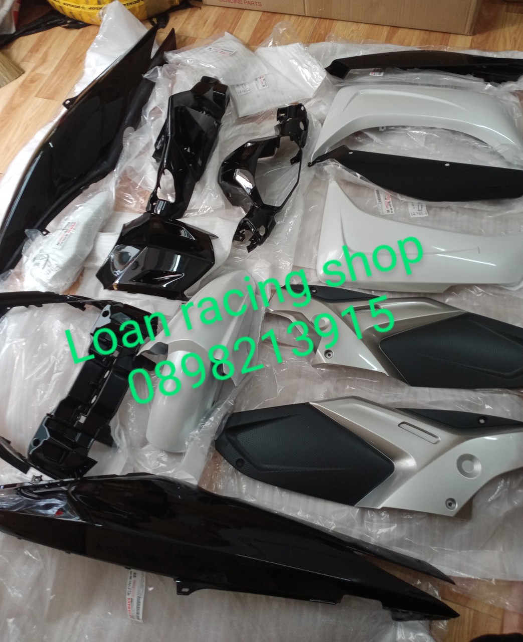 DÀN ÁO DÀNH CHO XE YAMAHA  NOUVO 5  MÀU ĐEN TRẮNG