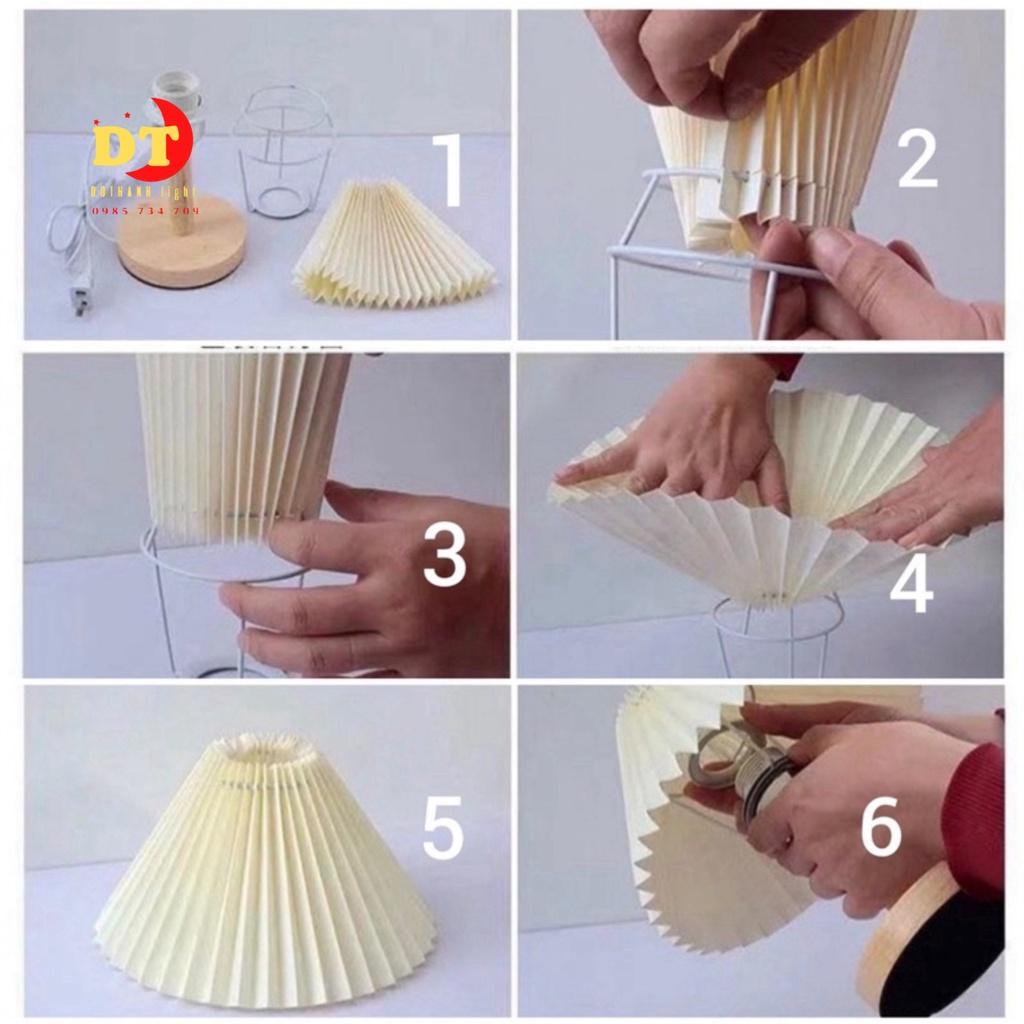Đèn Ngủ Xếp Ly Điều Chỉnh Tăng giảm Ánh Sáng HTLK DBN