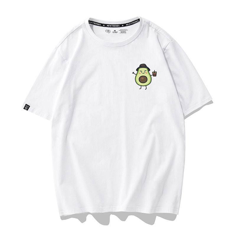  Áo Thun Nữ Tay Ngắn Unisex Nam Nữ Icoin Trái Bơ - Unisex - Cotton - Mã AT014