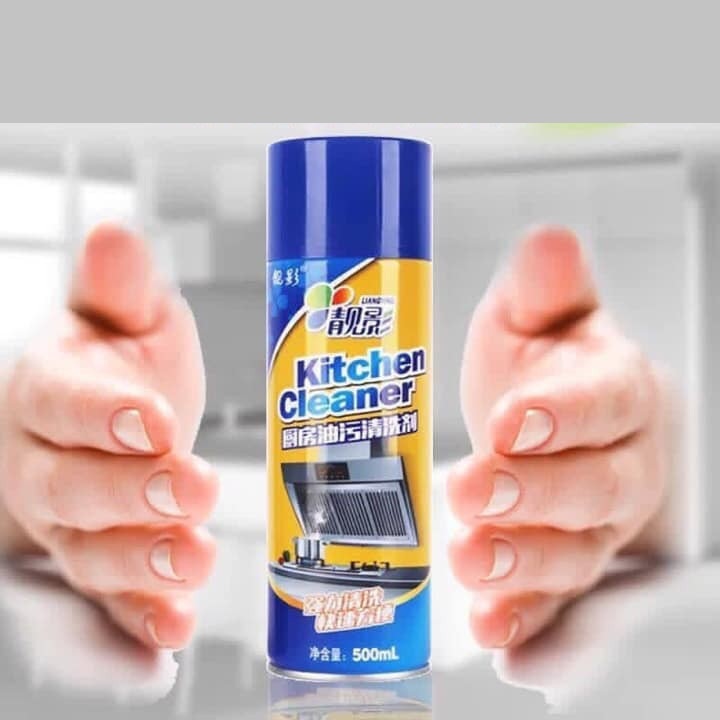 Bình xịt tẩy rửa dầu mỡ nhà bếp đa năng 500ml dạng bọt an toàn, siêu tiện dụng mã BX01-XANH