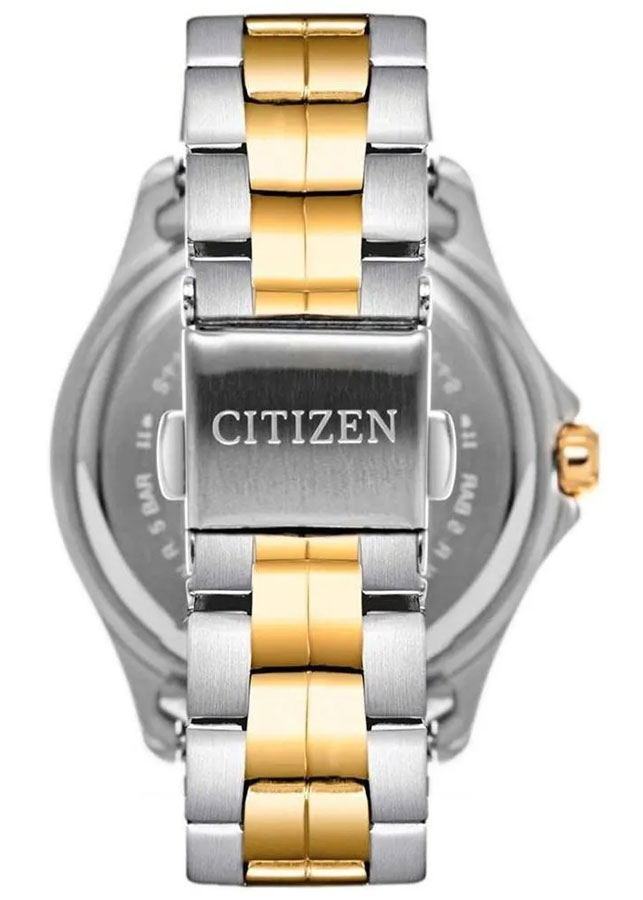 Đồng Hồ Nữ Citizen Đính Đá Swarovski Dây Thép Không Gỉ EU6084-57A - Mặt Trắng