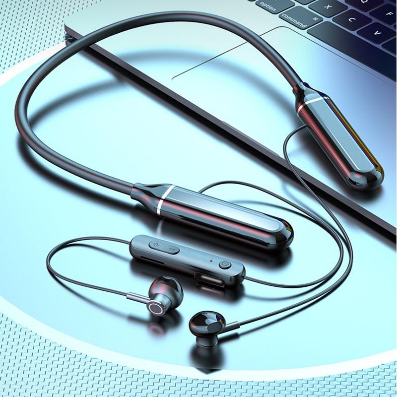 Khuyến mãi Tai nghe Bluetooth đeo cổ Yishuo B7 mới hút nam châm với chức năng hiển thị kỹ thuật số thể thao trong tai không dây dung lượng lớn