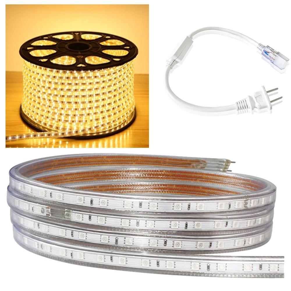 Cuộn đèn led dây 5050 dài 100m ánh sáng vàng