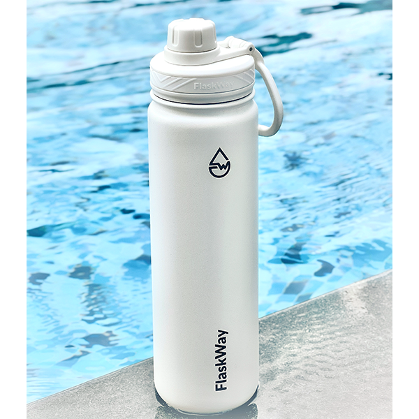 Bình giữ nhiệt FlaskWay Pure White 22oz