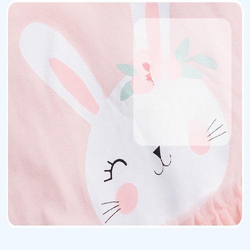 TA167 Váy COTTON cho bé gái LittleMaven Thỏ hồng SY0050