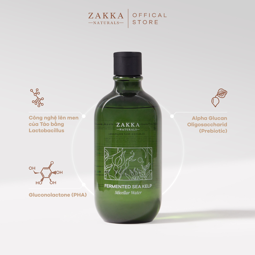 Combo Tảo Biển Làm Sạch Và Dưỡng Ẩm Da Zakka Naturals