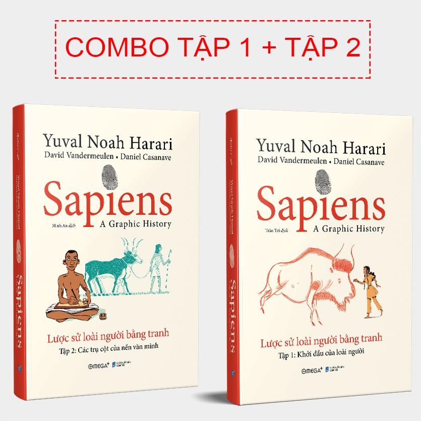 Sapiens: Lược sử loài người bằng tranh ( Tập 1 + 2 ) - Bản Quyền