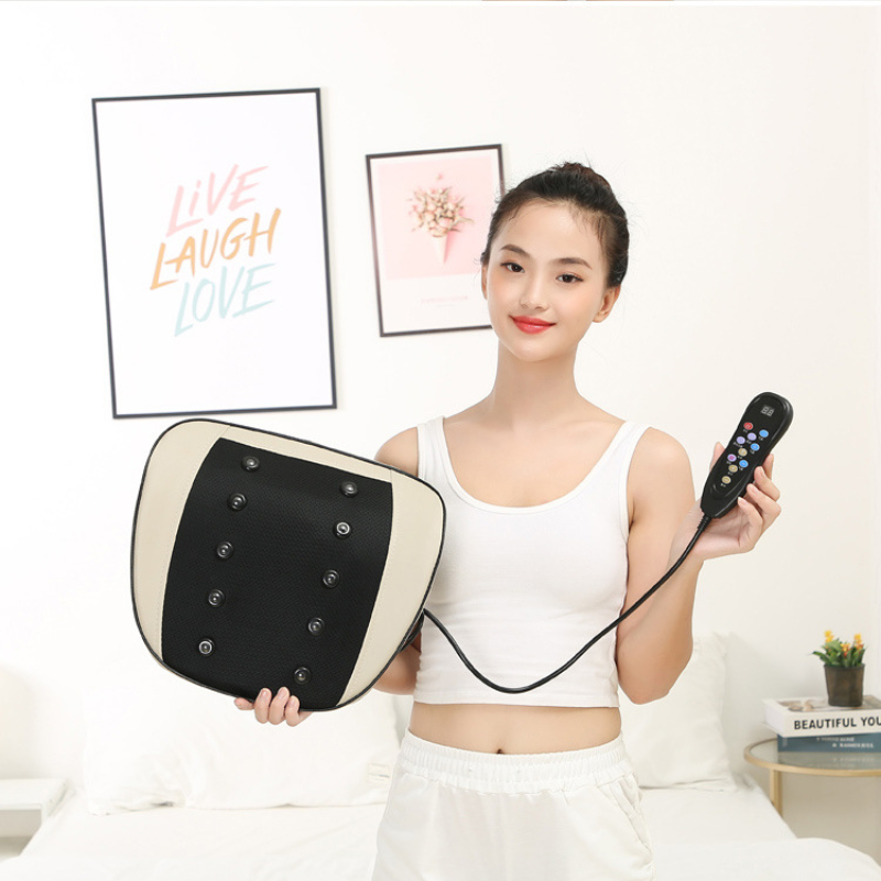 Máy massage lưng cột sống JB-3033 - FREESHIP - Đệm massage mát xa lưng cột sống có điều khiển, sưởi ấm hồng ngoại, 9 Chế Độ, Khí Nén