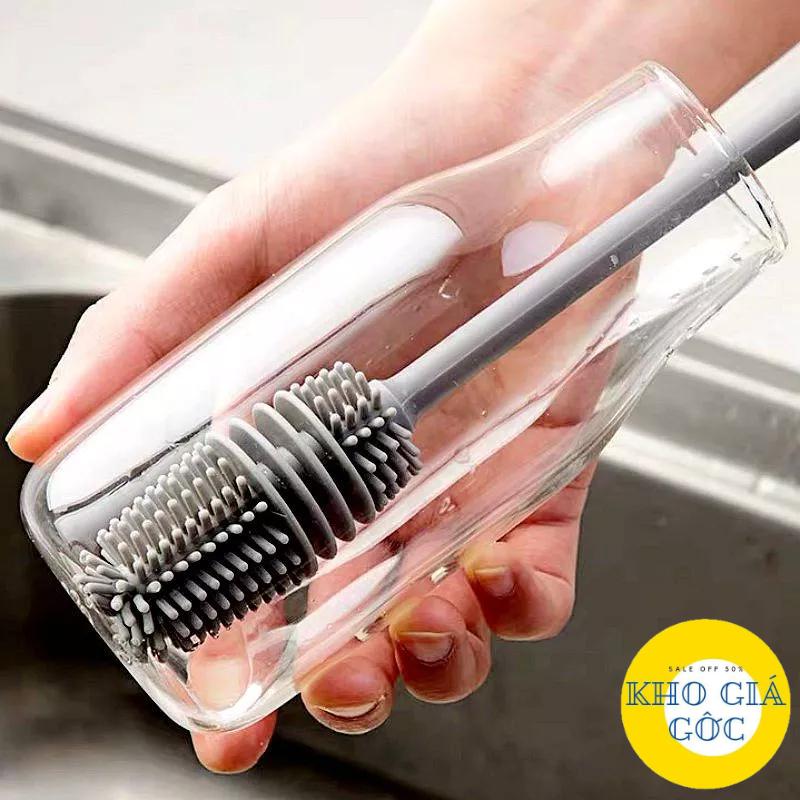Cây cọ rửa cốc, chai lọ đa năng silicon KHOGIAGOC