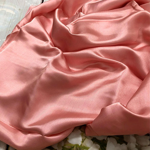 Vải Lụa Tơ Tằm màu nude may áo dài, dệt thủ công, khổ rộng 90cm, mềm mượt &amp; thoáng mát