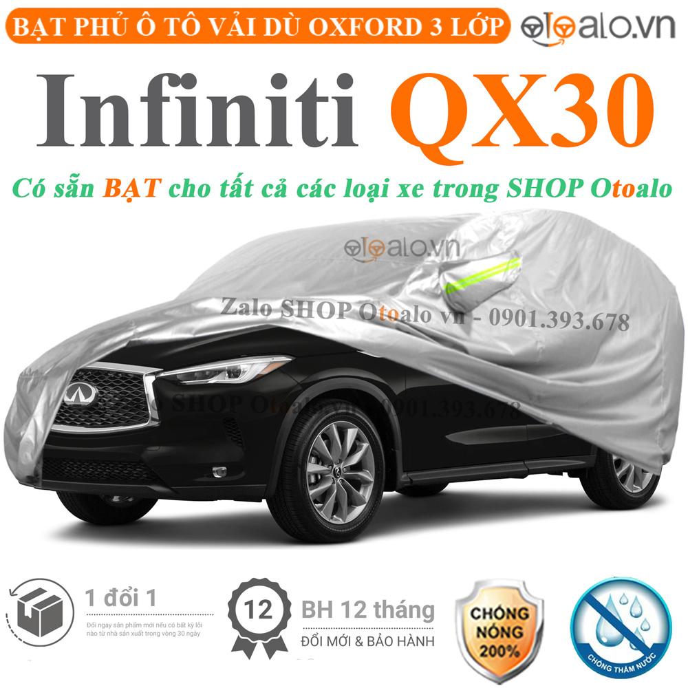 Bạt che phủ xe ô tô Infiniti QX30 vải dù 3 lớp CAO CẤP BPXOT - OTOALO