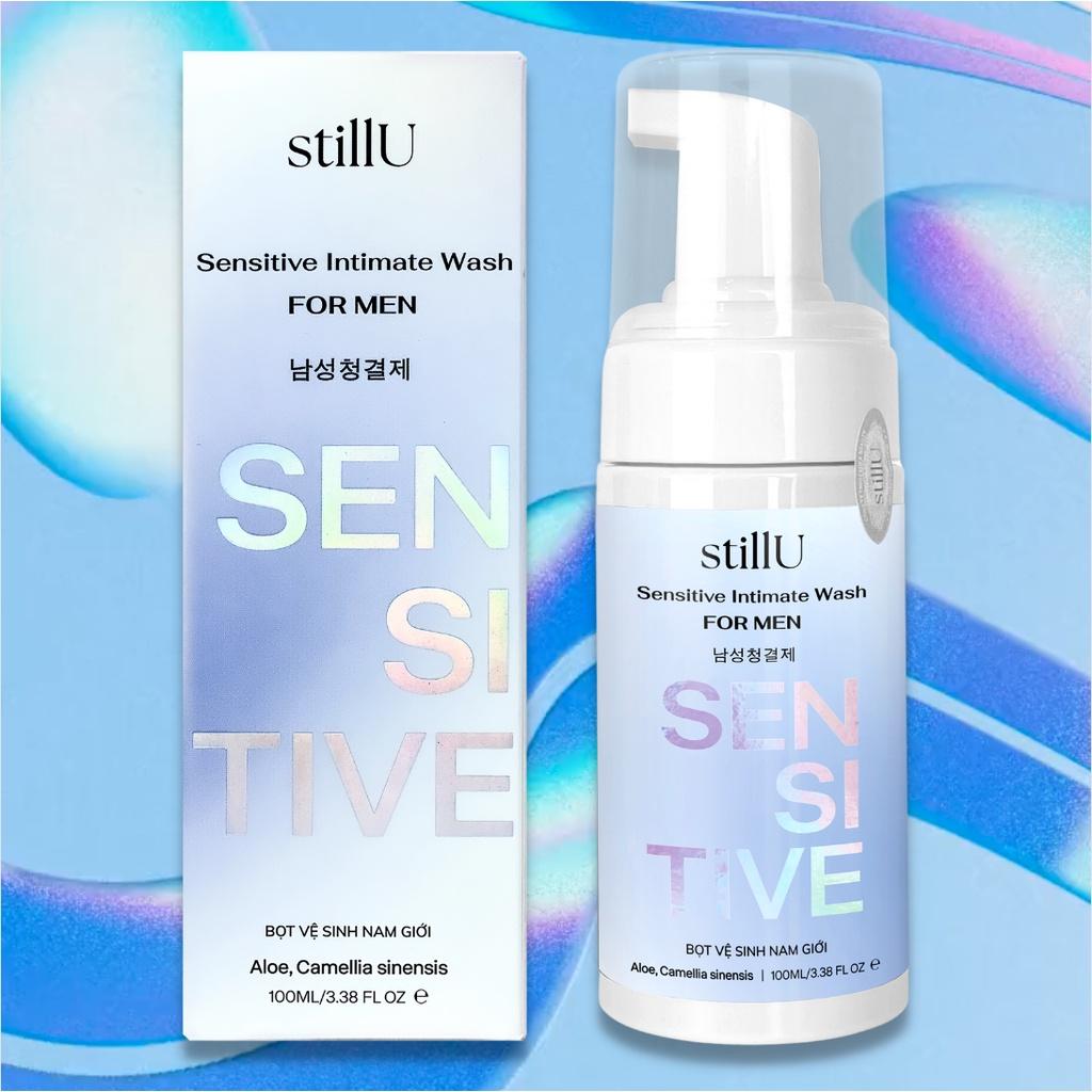 Dung dịch vệ sinh nam giới tạo bọt stillU Sensitive không mùi cho da nhạy cảm 100ml