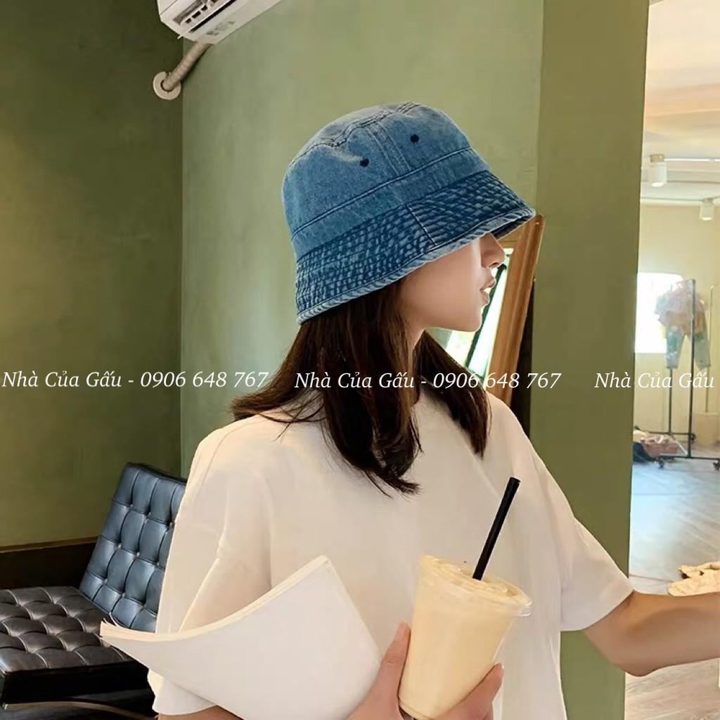 Mũ bucket jean nữ cực cá tính