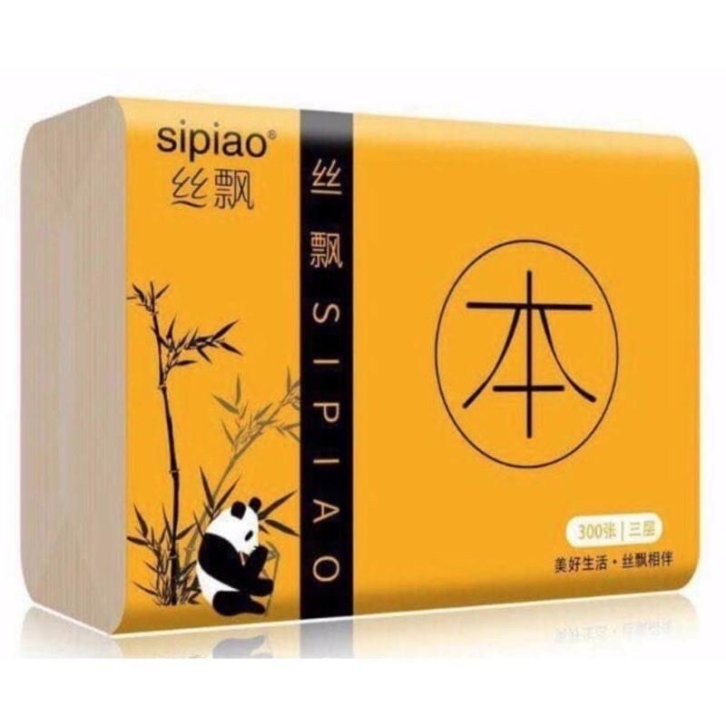 1 gói 300 tờ giấy ăn gấu trúc Sipiao (loại dai, mềm)