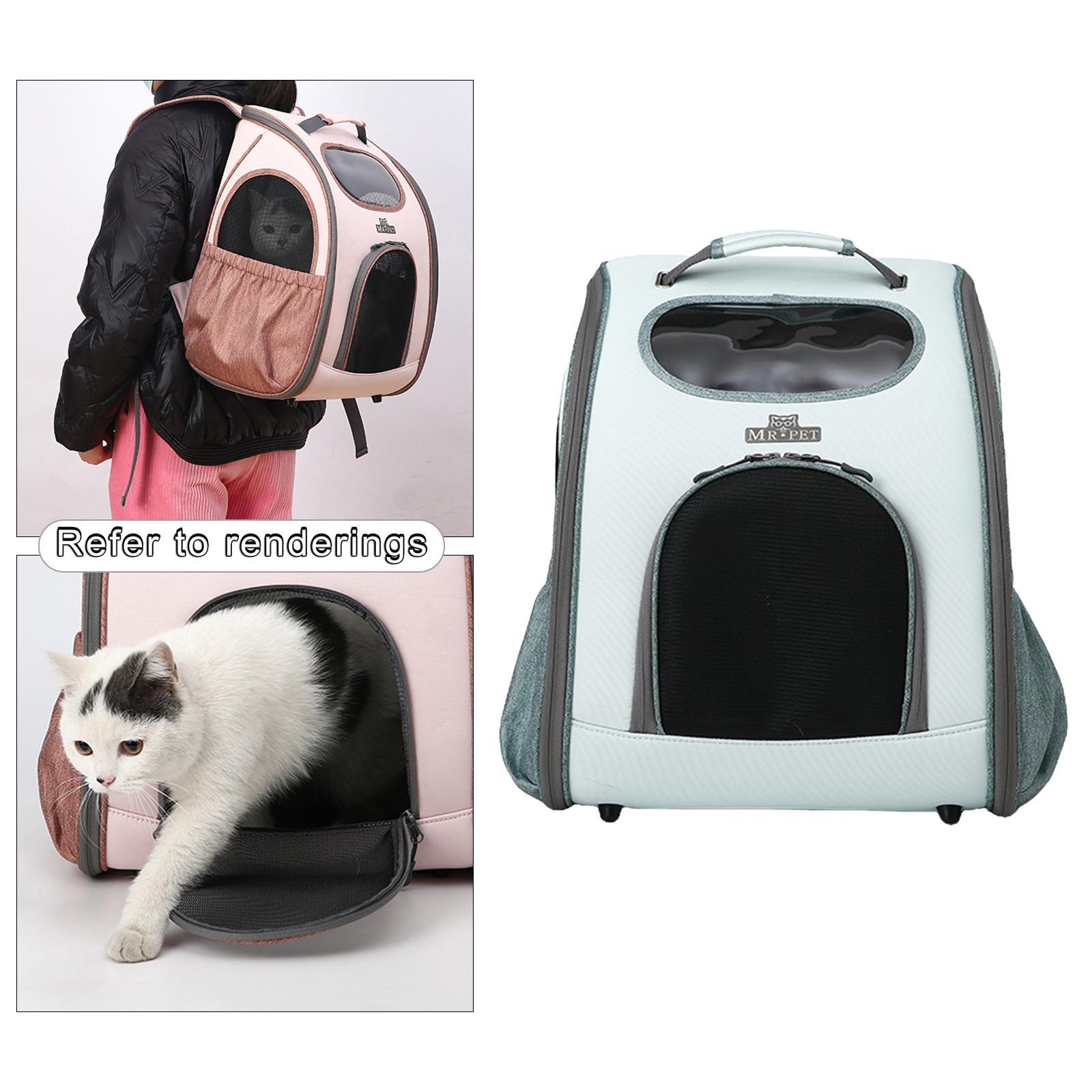 Breathable Pet Dog&Cat Carrier Backpack Shoulders Bag Zipper Cage