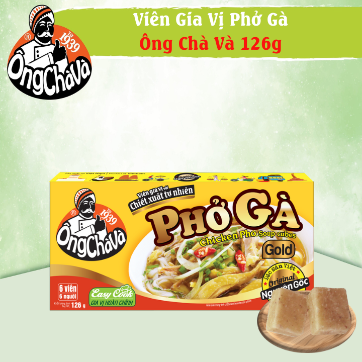 Viên Gia Vị Phở Gà Ông Chà Và Gold 126g