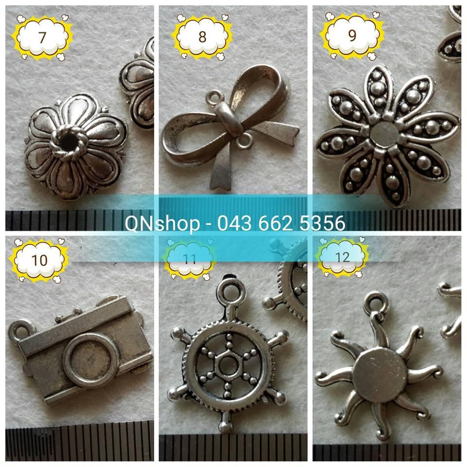 QNshop - Nguyên liệu Handmade (Mặt giả bạc mã 01-18 ; 10 cái/ 1 túi)