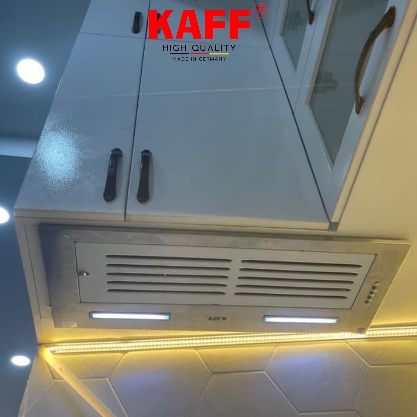 Máy hút mùi âm toàn phần mặt kính cảm ứng 700mm KAFF KF-BI70PR Tặng bộ lọc than thay thế - Hàng Chính Hãng