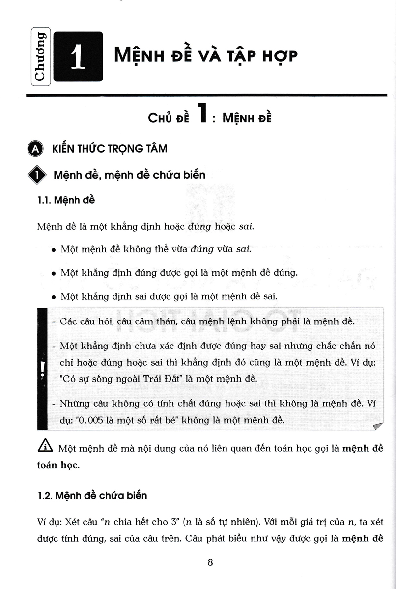 A Z Toán 10 - Phân Loại Và Phương Pháp Giải Theo Chương Trình THPT Mới - TCD