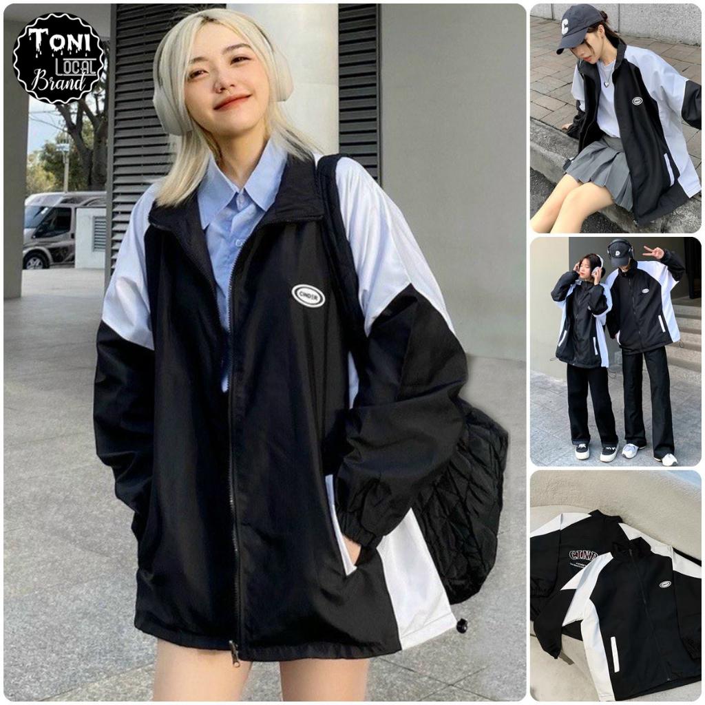 Áo Khoác Dù GINDER 2 lớp nam nữ form rộng Unisex