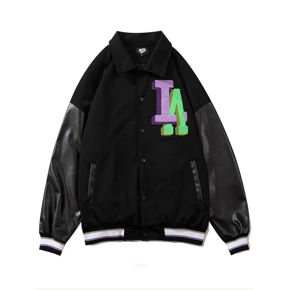 Áo Bomber Tay Da LA