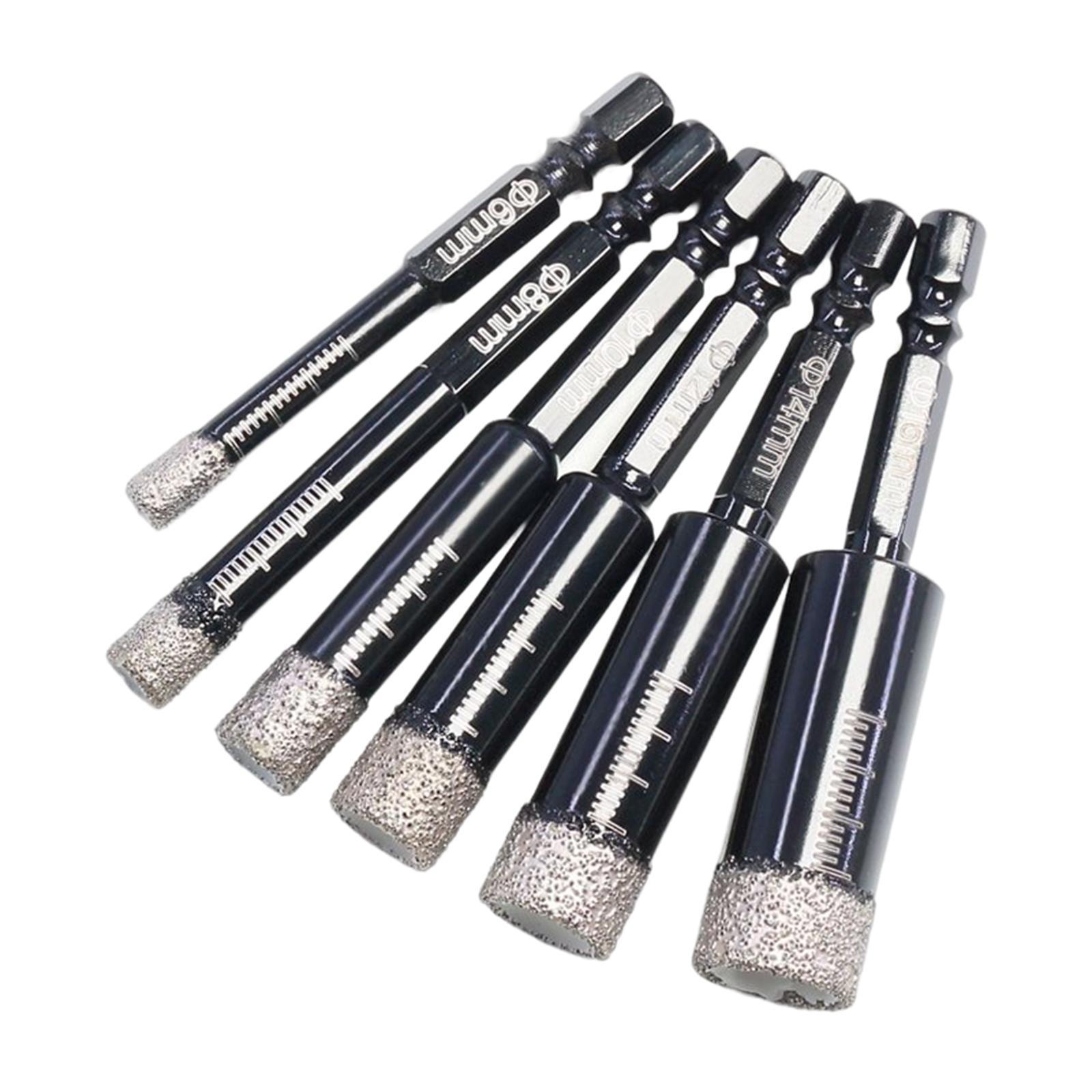 Brazed Diamond Drill Bits, Wet or Dry Drill Bit Diamond for Glass Porcelain