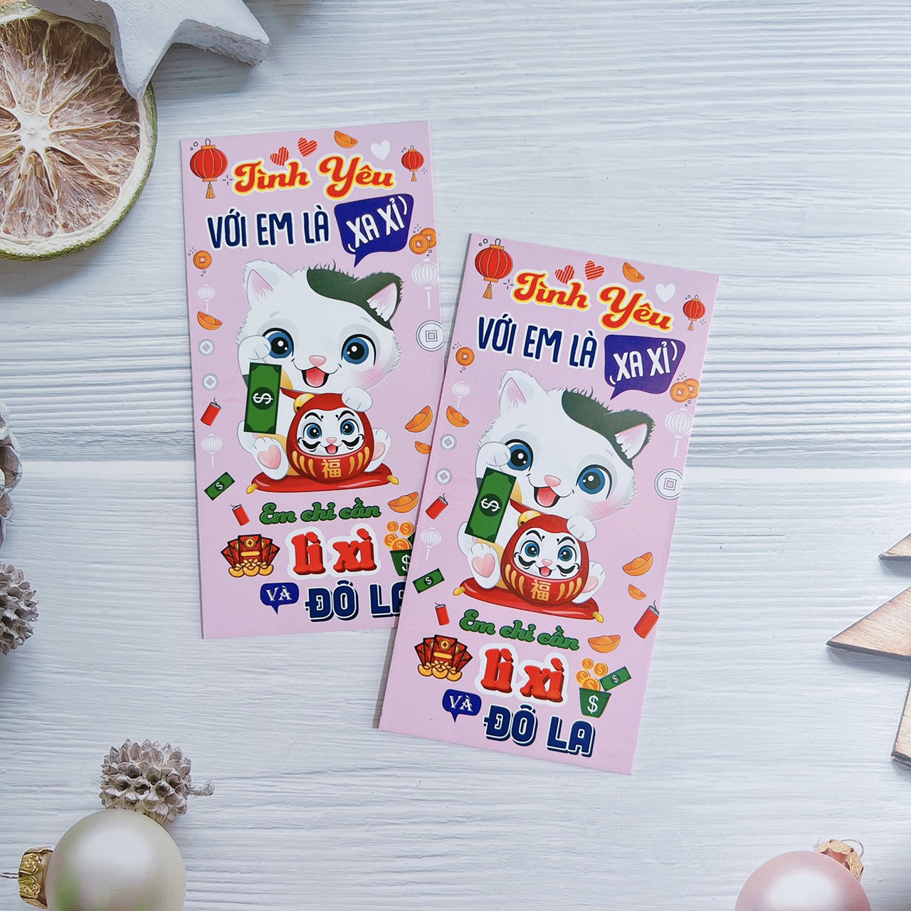 Combo 100 bao lì xì những câu nói TREND năm nay giấy bóng c150 loại 1 giá xưởng, bao lì xì tết