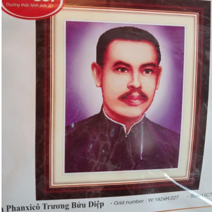 Tranh thêu Cha Bửu Diệp ms 53363