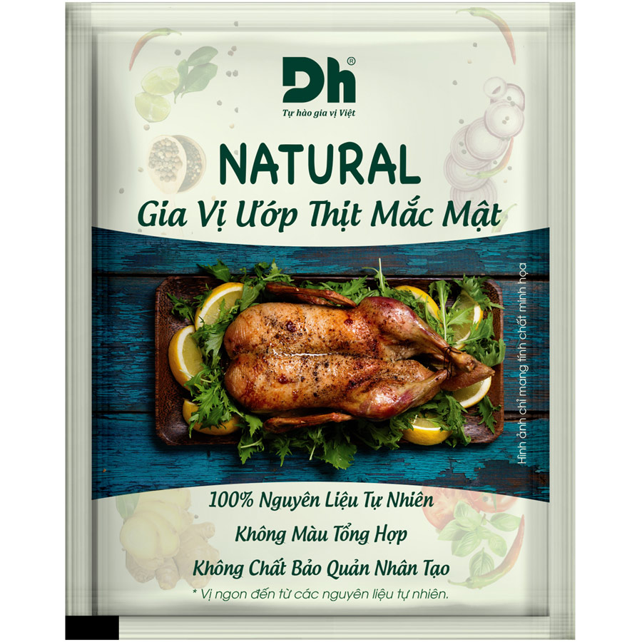 Natural Gia Vị Ướp Thịt Mắc Mật 10gr Dh Foods