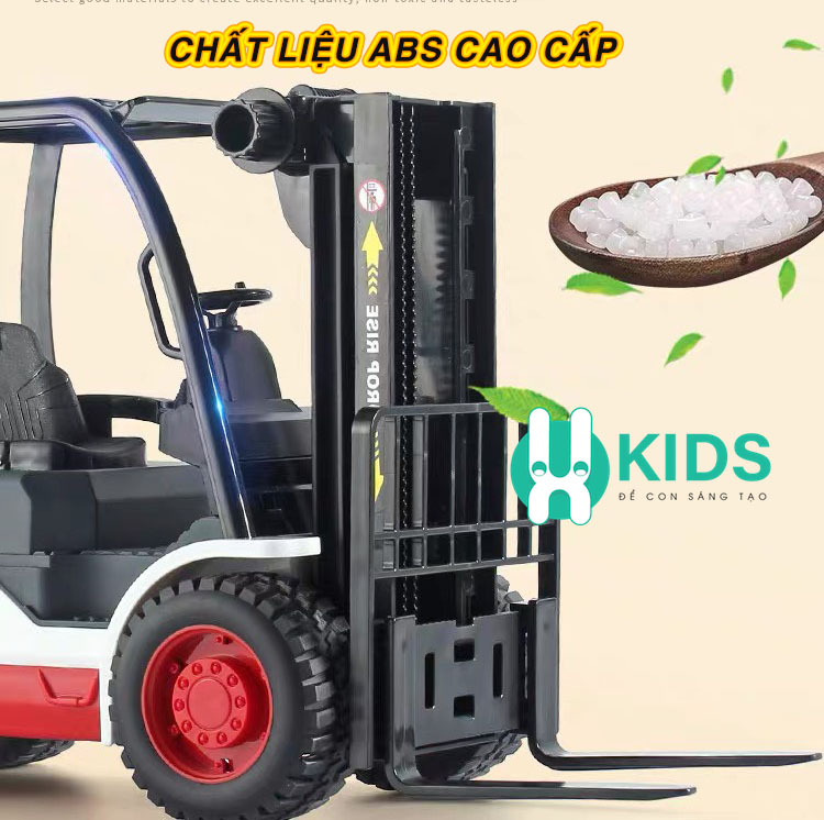 Đồ chơi mô hình xe ô tô nâng hàng, xe móc hàng chạy đà cỡ lớn hoạt động như thật có đèn nhạc vui nhộn trẻ em