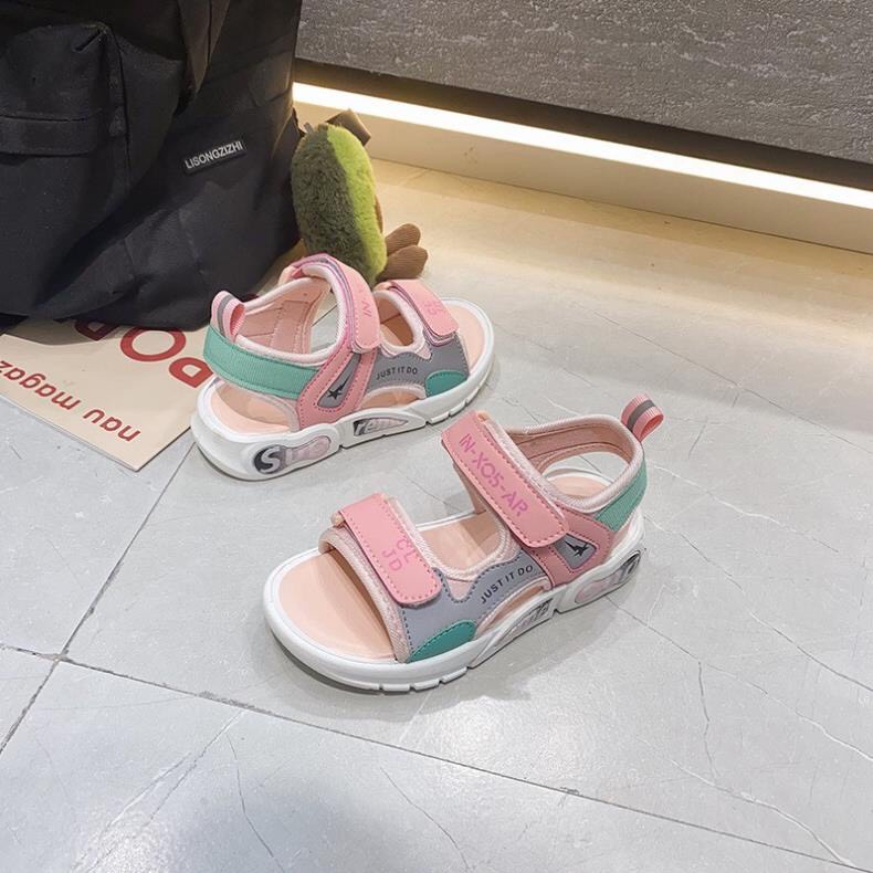 Sandal cho bé gái đi học đi chơi dép quai hậu nữ da mềm êm chân mẫu mới nhất năm