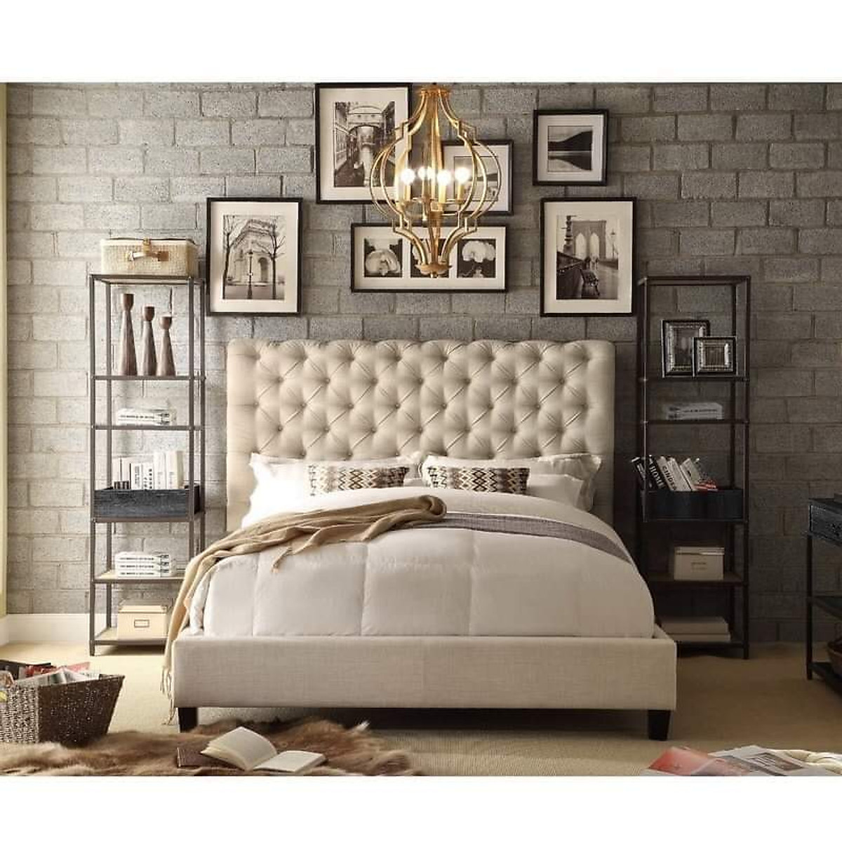 Giường ngủ Châu Âu Juno Sofa kích thước 1m6 hoặc 1m8 x 2m