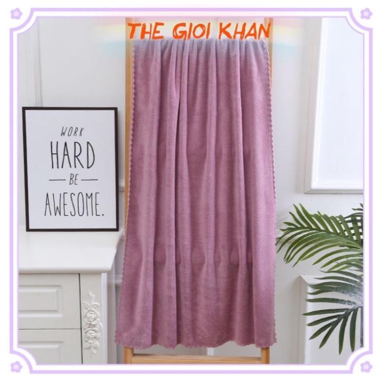 Khăn tắm dành cho cả nam và nữ khổ 140x70 - khăn tắm nhung san hô siêu thấm
